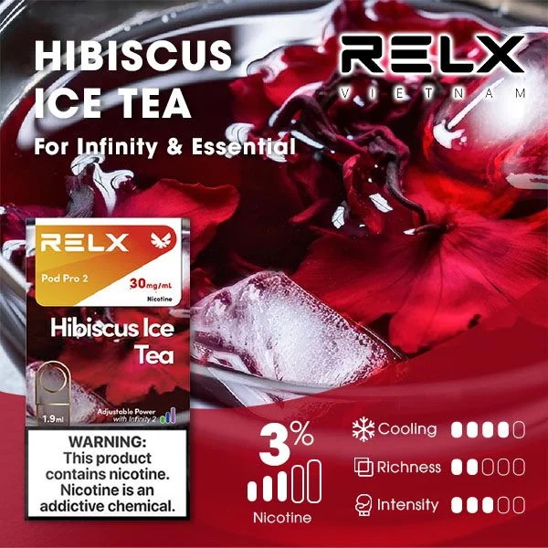 Relx 6代煙彈 洛神花茶|1.9Ml*3Pod|3%濃度 Relx 6代煙彈 洛神花茶|1.9ml*3Pod|3%濃度